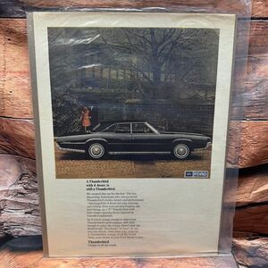 Ford 1967 Thunderbird 4-Door Original Magazine Print Ad Vintage Car